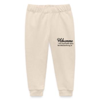 Hebamme - Baby Organic Jogginghose Baby Tumbler von Stanley/Stella - Natur - Vorne