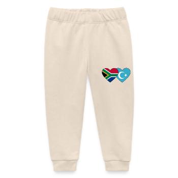 Südafrika Uiguren Flagge Herz - Baby Organic Jogginghose Baby Tumbler von Stanley/Stella - Natur - Vorne