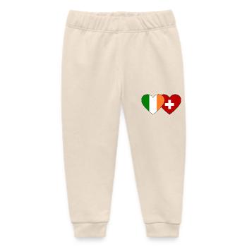 Irland Schweiz Flagge Herz - Baby Organic Jogginghose Baby Tumbler von Stanley/Stella - Natur - Vorne