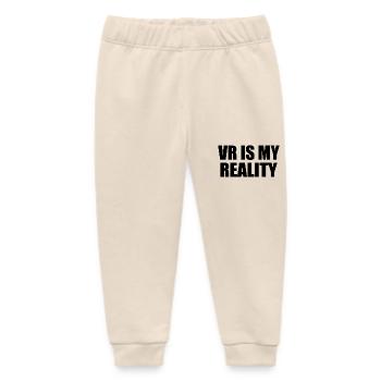 VR is my REALITY - Baby Organic Sweatpants by Stanley/Stella - soft Ecru - Front