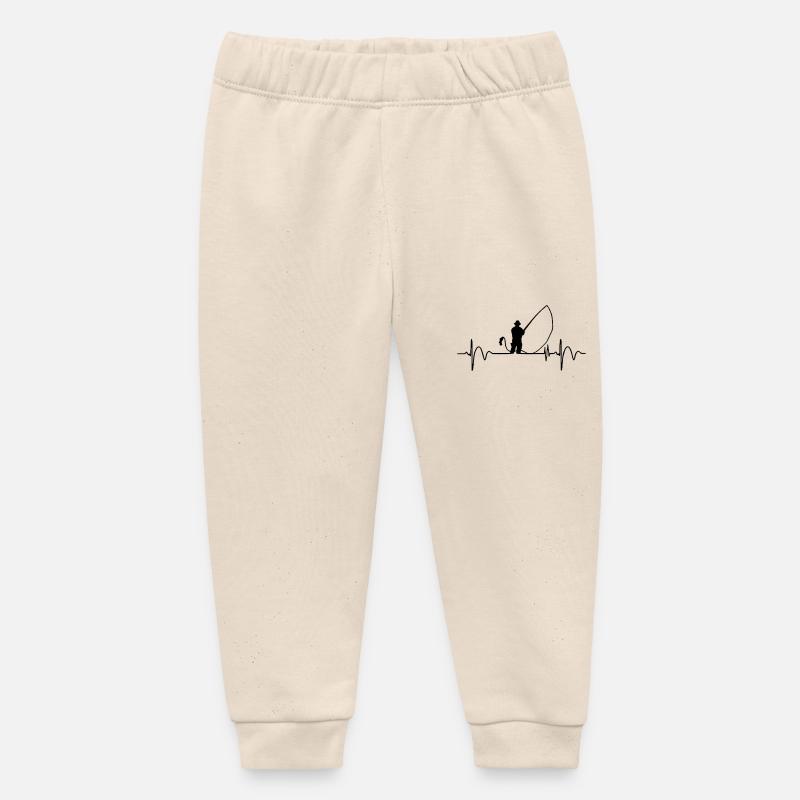 la vie de pêche - Pantalon de jogging bébé bio Stanley/Stella - écru doux