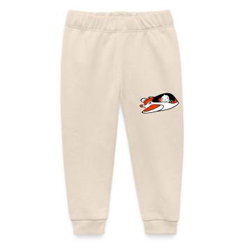 Duck Spaceship Pilot Space Science Fiction Cool - Baby Organic Sweatpants by Stanley/Stella - soft Ecru - Front