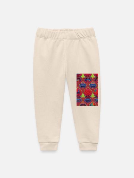 Retro Muster - Baby Organic Jogginghose Baby Tumbler von Stanley/Stella - Natur
