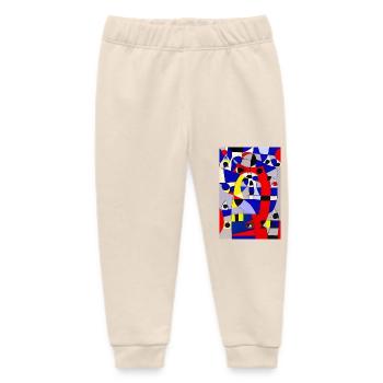 Abstrakte Kunst - Baby Organic Jogginghose Baby Tumbler von Stanley/Stella - Natur - Vorne