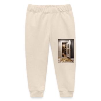 Voûte d’or - Pantalon de jogging bébé bio Stanley/Stella - écru doux - Devant