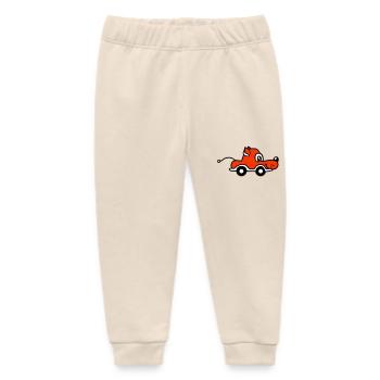 Dog Car Toy Remote Controlled Driving Wheels Cute - Baby Organic Sweatpants by Stanley/Stella - soft Ecru - Front