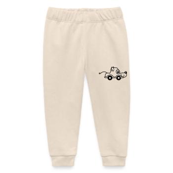 Dog Car Toy Remote Controlled Driving Wheels Cute - Baby Organic Sweatpants by Stanley/Stella - soft Ecru - Front