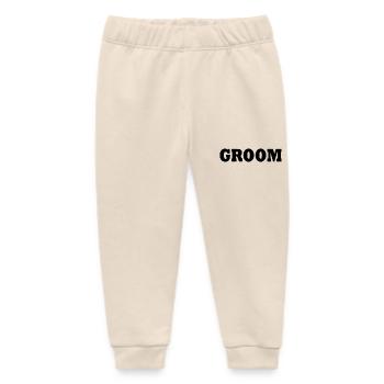Groom - Baby Organic Sweatpants by Stanley/Stella - soft Ecru - Front