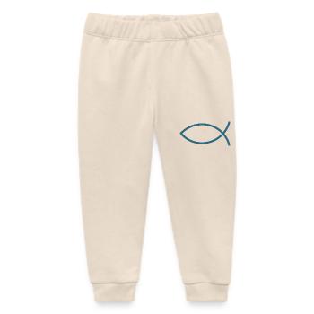 Jesusfisch Ichthys Fisch Fische - Baby Organic Jogginghose Baby Tumbler von Stanley/Stella - Natur - Vorne