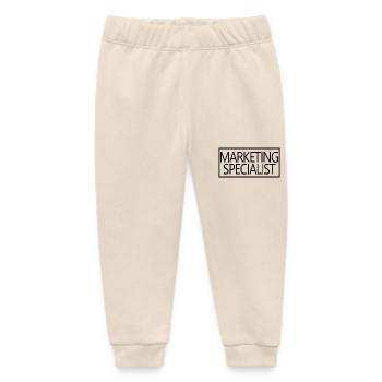 Marketing Specialist Proud Graduated Marketer - Baby Organic Sweatpants by Stanley/Stella - soft Ecru - Front
