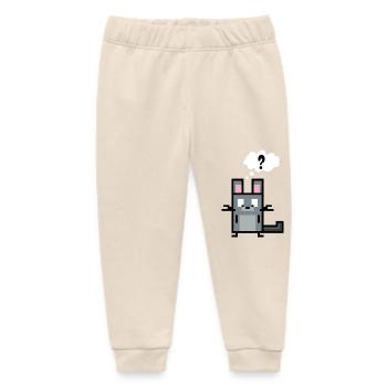 Chinchilla has a question - Baby Organic Sweatpants by Stanley/Stella - soft Ecru - Front
