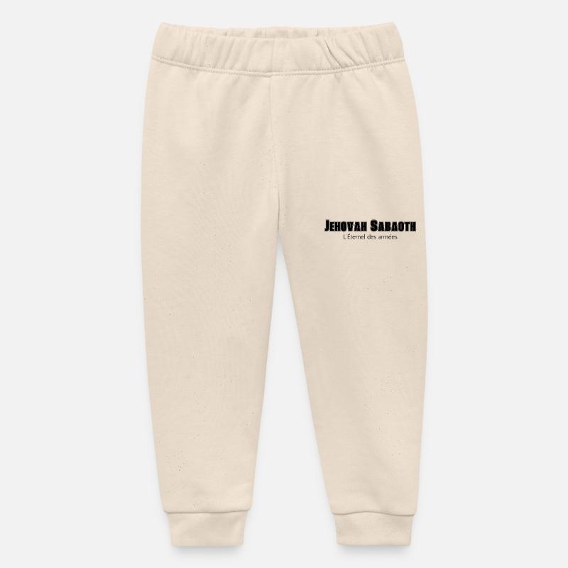 Jehovah Sabaoth - Pantalon de jogging bébé bio Stanley/Stella - écru doux