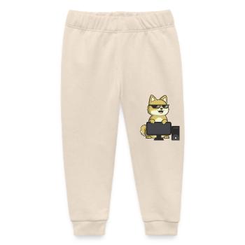 Magic Degen - Ordinateur - Pantalon de jogging bébé bio Stanley/Stella - écru doux - Devant