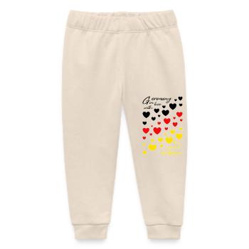 Germany Germany Landscape - Baby Organic Sweatpants by Stanley/Stella - soft Ecru - Front