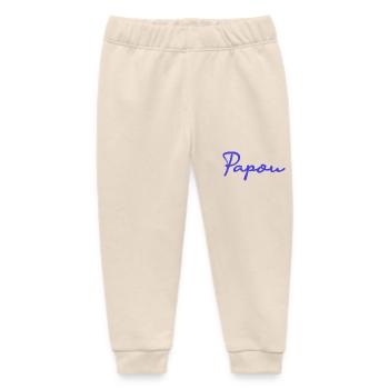 PAPUAN. DAD. FATHER's DAY. HAPPY BIRTHDAY DAD. BONN - Baby Organic Sweatpants by Stanley/Stella - soft Ecru - Front