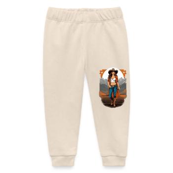Texas Girl - Baby Organic Sweatpants by Stanley/Stella - soft Ecru - Front