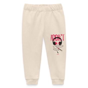 Für einen DJ - Musiksucht - Baby Organic Jogginghose Baby Tumbler von Stanley/Stella - Natur - Vorne