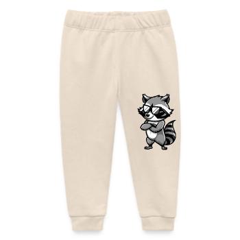 Waschbär Tier - Baby Organic Jogginghose Baby Tumbler von Stanley/Stella - Natur - Vorne