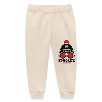 Skigebiet St. Moritz Schweiz Alpen - Baby Organic Jogginghose Baby Tumbler von Stanley/Stella - Natur - Vorne