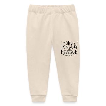 Durch seine Wunden sind wir geheilt - Baby Organic Jogginghose Baby Tumbler von Stanley/Stella - Natur - Vorne