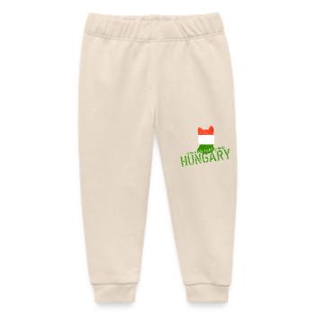 Hungary Jackal Fox - Baby Organic Sweatpants by Stanley/Stella - soft Ecru - Front