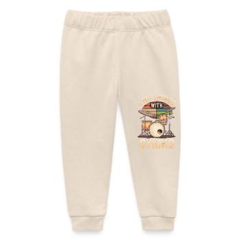 I Hit Things With Sticks 20 - Baby Organic Jogginghose Baby Tumbler von Stanley/Stella - Natur - Vorne