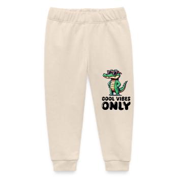 krokodil cool - Baby Organic Jogginghose Baby Tumbler von Stanley/Stella - Natur - Vorne