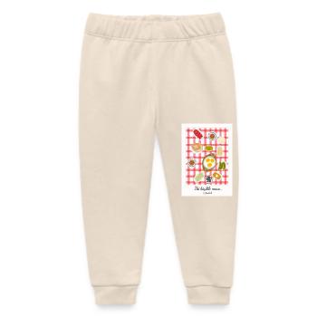 Turkish breakfast istanbul kahvalti - Baby Organic Sweatpants by Stanley/Stella - soft Ecru - Front