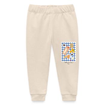 Table for two - France - Baby Organic Sweatpants by Stanley/Stella - soft Ecru - Front