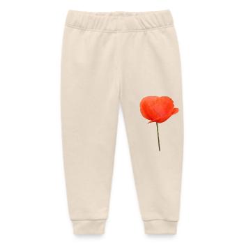 Mohnblume Mohn Klatschmohn - Baby Organic Jogginghose Baby Tumbler von Stanley/Stella - Natur - Vorne