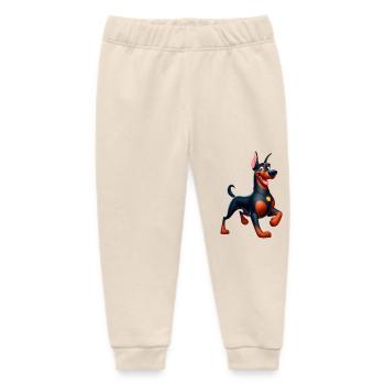 doberman 4 - Pantalon de jogging bébé bio Stanley/Stella - écru doux - Devant
