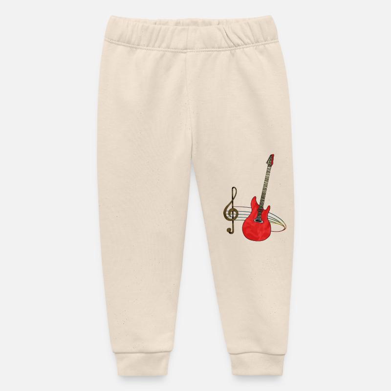 Guitare - Pantalon de jogging bébé bio Stanley/Stella - écru doux