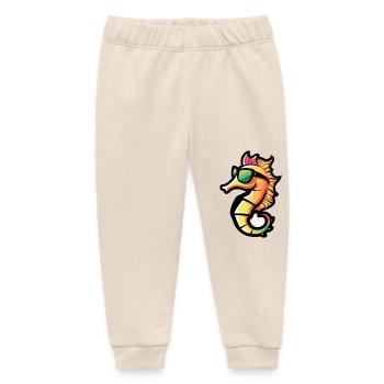 Seepferd Tier - Baby Organic Jogginghose Baby Tumbler von Stanley/Stella - Natur - Vorne