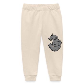 strong wolf - Baby Organic Jogginghose Baby Tumbler von Stanley/Stella - Natur - Vorne