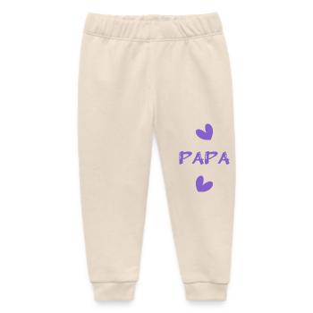 PAPA. VATERTAG. FROHER VATERTAG. ALLES GUTE ZUM GEBURTSTAG - Baby Organic Jogginghose Baby Tumbler von Stanley/Stella - Natur - Vorne