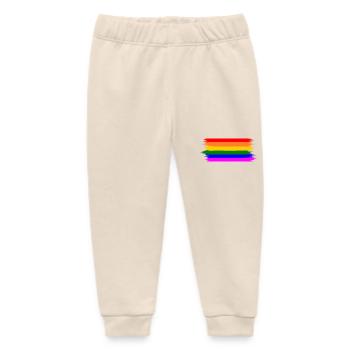 Regenbogen Regenbogenfahne - Baby Organic Jogginghose Baby Tumbler von Stanley/Stella - Natur - Vorne