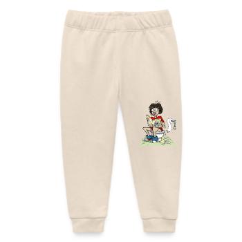 Zeitungslesen auf dem Klo - Baby Organic Jogginghose Baby Tumbler von Stanley/Stella - Natur - Vorne