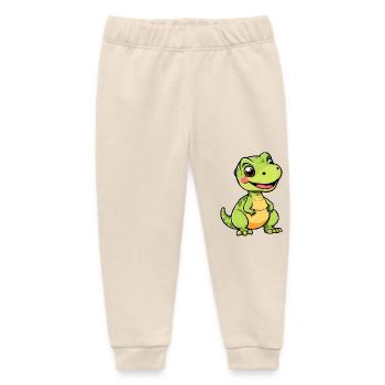 Verspielter Cartoon Dino - Baby Organic Jogginghose Baby Tumbler von Stanley/Stella - Natur - Vorne