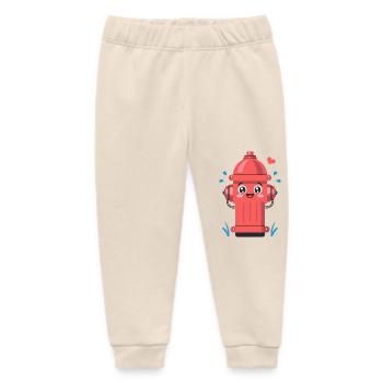 Bouche d’incendie douce - Pantalon de jogging bébé bio Stanley/Stella - écru doux - Devant