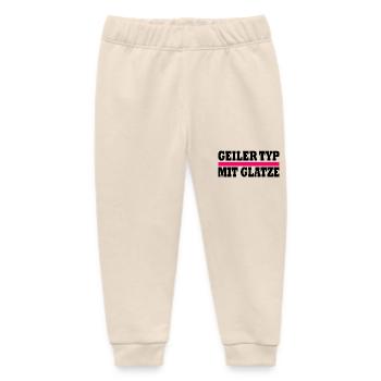 geiler typ mit glatze - Baby Organic Jogginghose Baby Tumbler von Stanley/Stella - Natur - Vorne