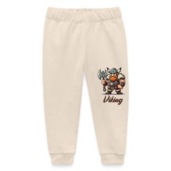 wikinger comic - Baby Organic Jogginghose Baby Tumbler von Stanley/Stella - Natur - Vorne