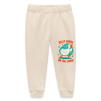 Dumme Gans auf freiem Fuß - Baby Organic Jogginghose Baby Tumbler von Stanley/Stella - Natur - Vorne