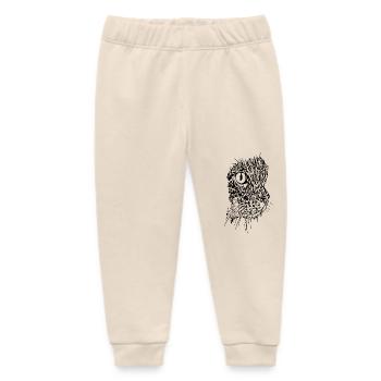 Vintage Katze - Portrait Zeichnung - Baby Organic Jogginghose Baby Tumbler von Stanley/Stella - Natur - Vorne