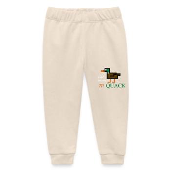 Duck Quack - Baby Organic Sweatpants by Stanley/Stella - soft Ecru - Front