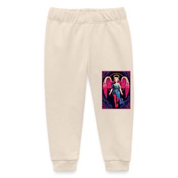 The Otherworldly Guardian - Baby Organic Sweatpants by Stanley/Stella - soft Ecru - Front