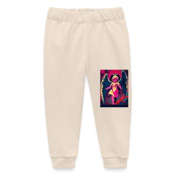 Child of Cosmos, Wings of Abyss - Baby Organic Sweatpants by Stanley/Stella - soft Ecru - Front