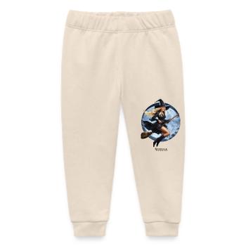 Hexe auf Besen - Baby Organic Jogginghose Baby Tumbler von Stanley/Stella - Natur - Vorne