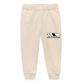 DIFFERENT SHEEP 2 - 2C - Baby Organic Sweatpants by Stanley/Stella - soft Ecru - Front