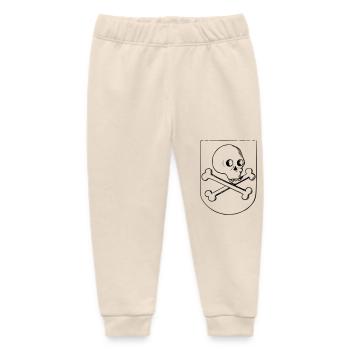 Schädel und Knochen - Baby Organic Jogginghose Baby Tumbler von Stanley/Stella - Natur - Vorne