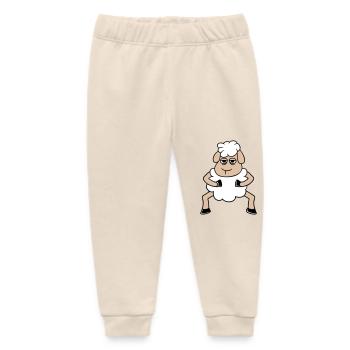Schaf Müde Gelangweilter Blick Schäfchen Steht Süß - Baby Organic Jogginghose Baby Tumbler von Stanley/Stella - Natur - Vorne